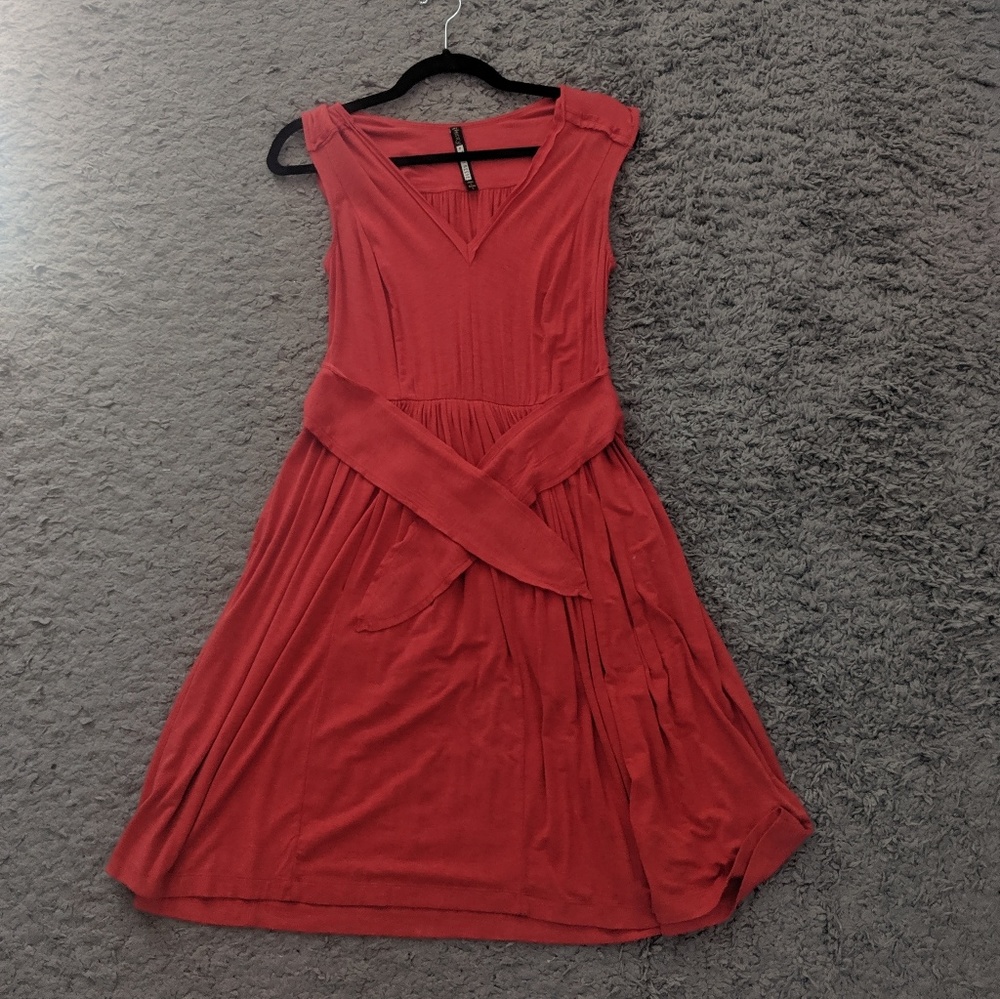 Anthropologie red / orange dress
